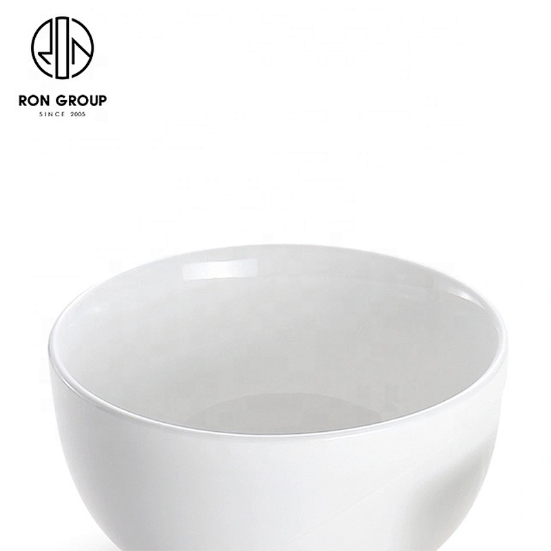 Fine White Porcelain Airtight Leakproof Serving Dinnerware Ceramic Bowl