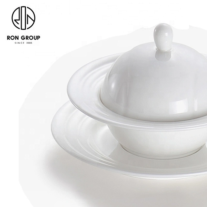 Guangdong Factory China Wholesale Ceramic Soup Bowl With Lid