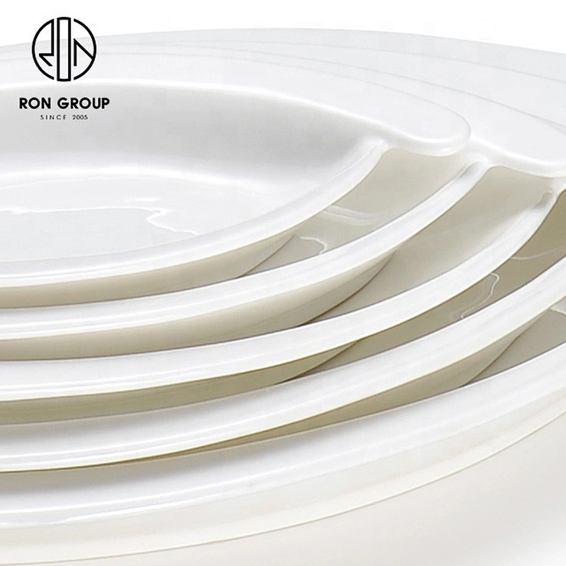 Wholesale High Quality Porcelain Dinnerware Egg Shape Plate For Restaurant
