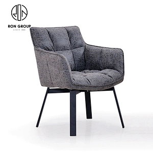Modern Living Room Leather Metal Inner Frame Leisure Dining Chair