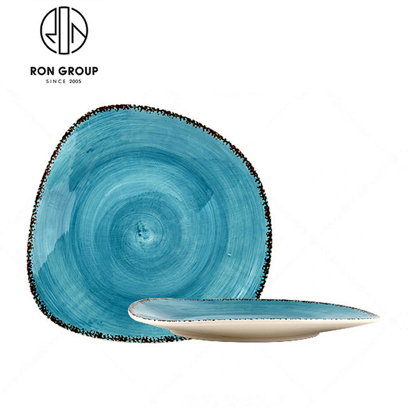 Wholesale Customized Restaurant Blue Dinner Plates