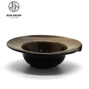 Wholesale Japanese Restaurant Tableware Ceramic Round Plates