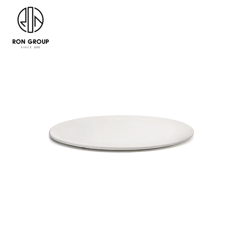 Wholesale Dinnerware Ceramic Butter Bread Food Plate Porcelain Round Dish