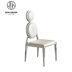 High quality stainless steel leather restaurant chair