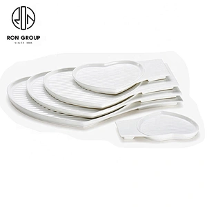 Sweet Exquisite Flat Heart Shape Plate For Restaurant Dedicated