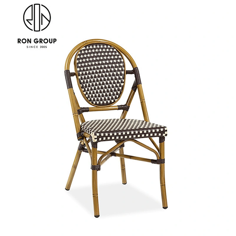 Wholesale Outdoor Aluminum Rattan Bistro Dining Chair