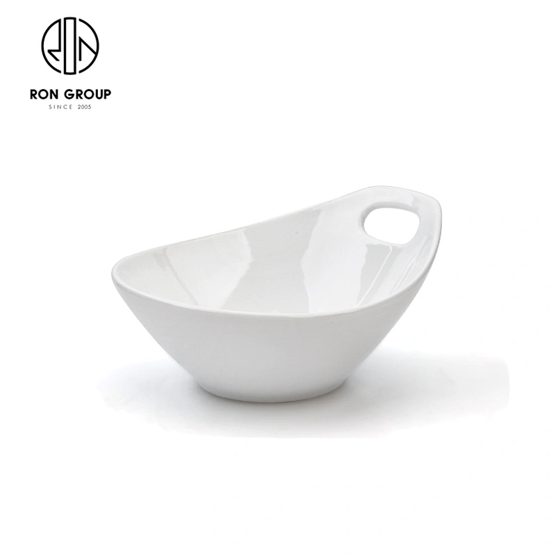 Restaurant Use Dinnerware Snack Plate Creative Small Sauce Dish With Hole