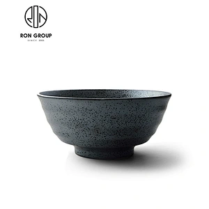 Hot Sale Japanese Restaurant Ceramic Matt Black Bowl