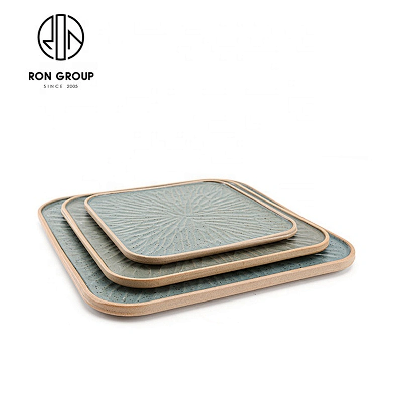 Restaurant Customized Lightweight Square Flat Plate Suit