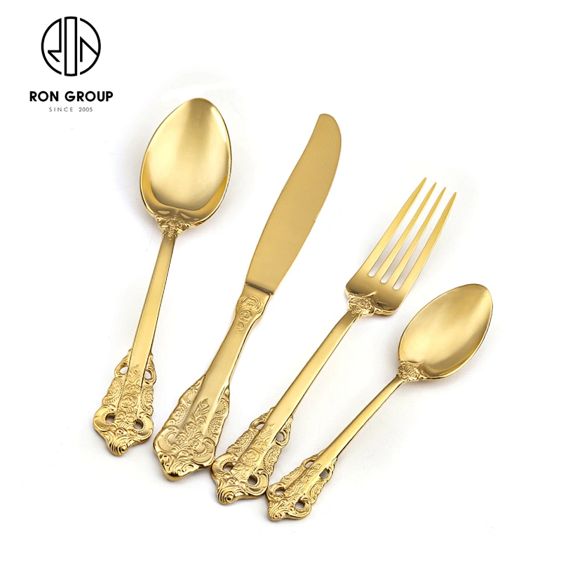 New Design Wedding Reusable Restaurant Flatware Eco Friendly Cutlery Set