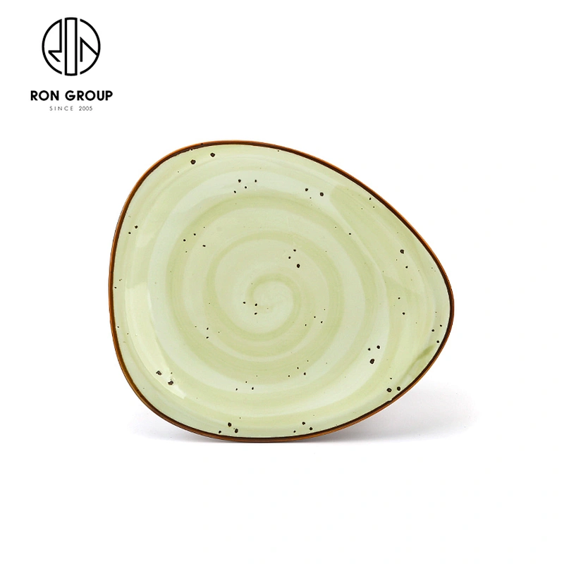 Wholesale Crockery Restaurant Ceramic Plates Custom Color Dinner Set