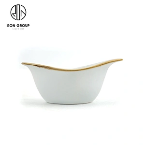 Customized 1.03 Kg Tableware Ceramic Soup Salad Bowl For Restaurant Hotel
