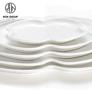 Fancy Dinnerware Custom Intersperse Rhombus Shape Ceramic Dinner