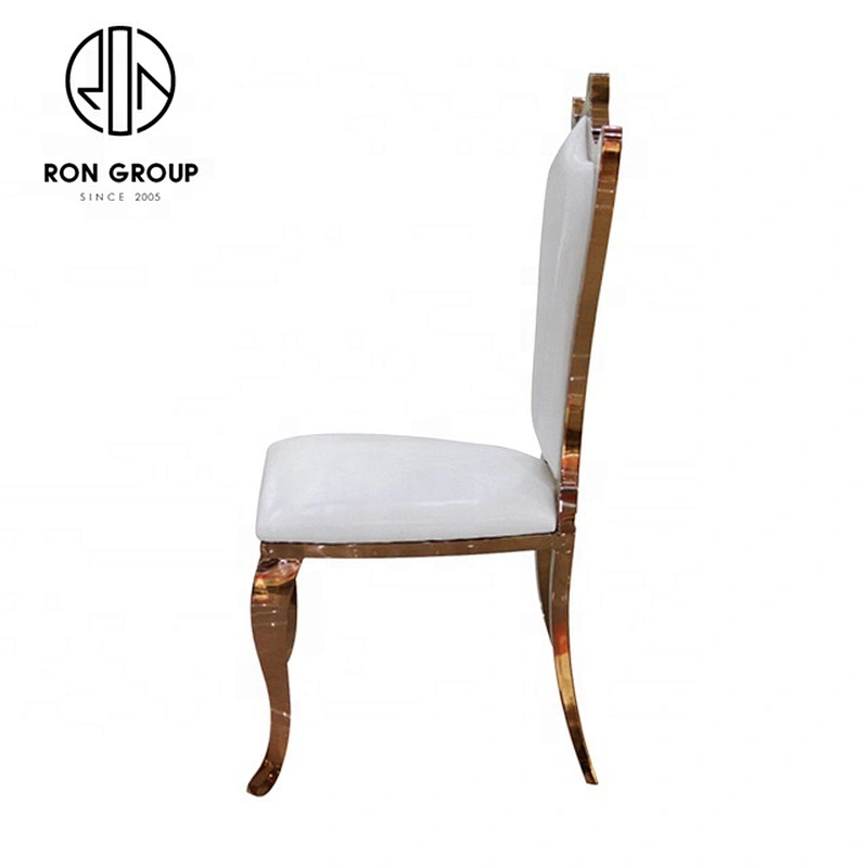 Modern Customized Beautiful Stainless Steel Dining Chair For Banquet