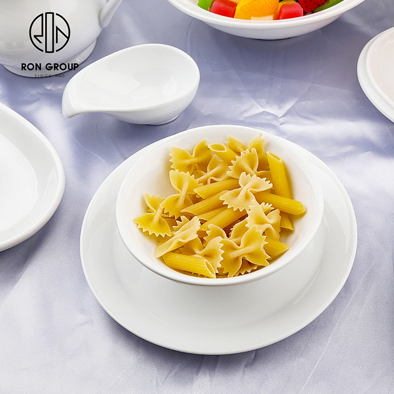 Wholesale Restaurant Dinnerware 10 Inch Porcelain Round White Dinner Plate