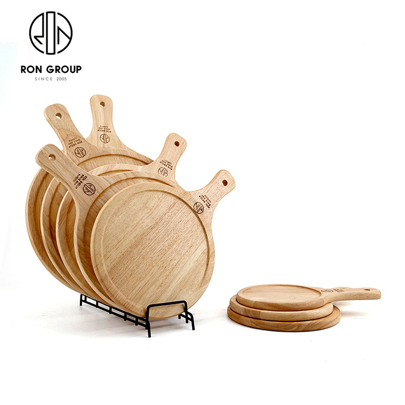 wooden durable customize cheese serving plate restaurant cutting pizza board