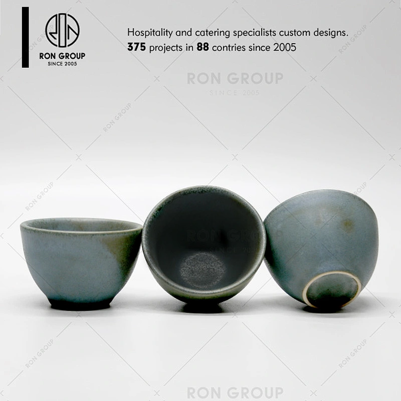 Restaurant Small Green Ceramic Soup Pot