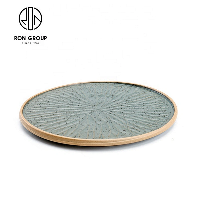 High Temperature Clay Portable Material Flat Round Plate