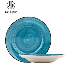 Wholesale Customized Restaurant Blue Dinner Plates