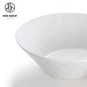 Factory Direct Sales Upscale Ceramic Customized White Buffet Bowl