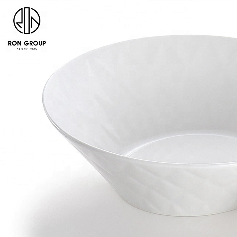 Factory Direct Sales Upscale Ceramic Customized White Buffet Bowl
