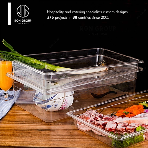 Good Quality Unbreakable Polycarbonate Gn Pan Plastic Full Size Gastronorm