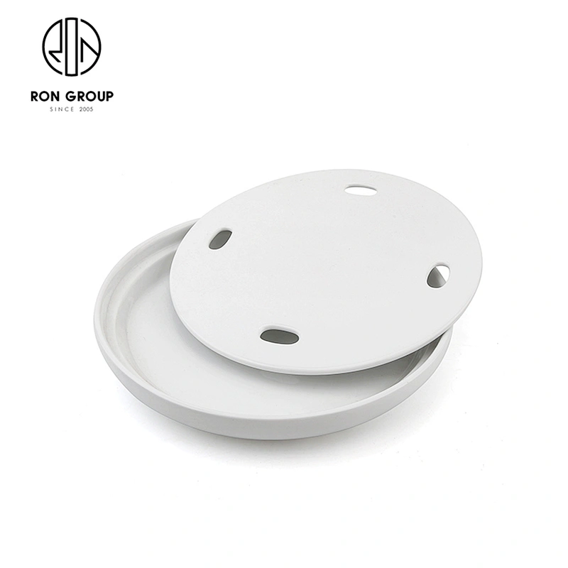 Hotel Clubhouse Tableware Wholesale White Round Plate Sashimi Porcelain Dry Ice Tray
