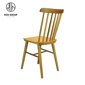 European Style Durable Stackable Beech Veneer Plywood Chair Restaurant Dining