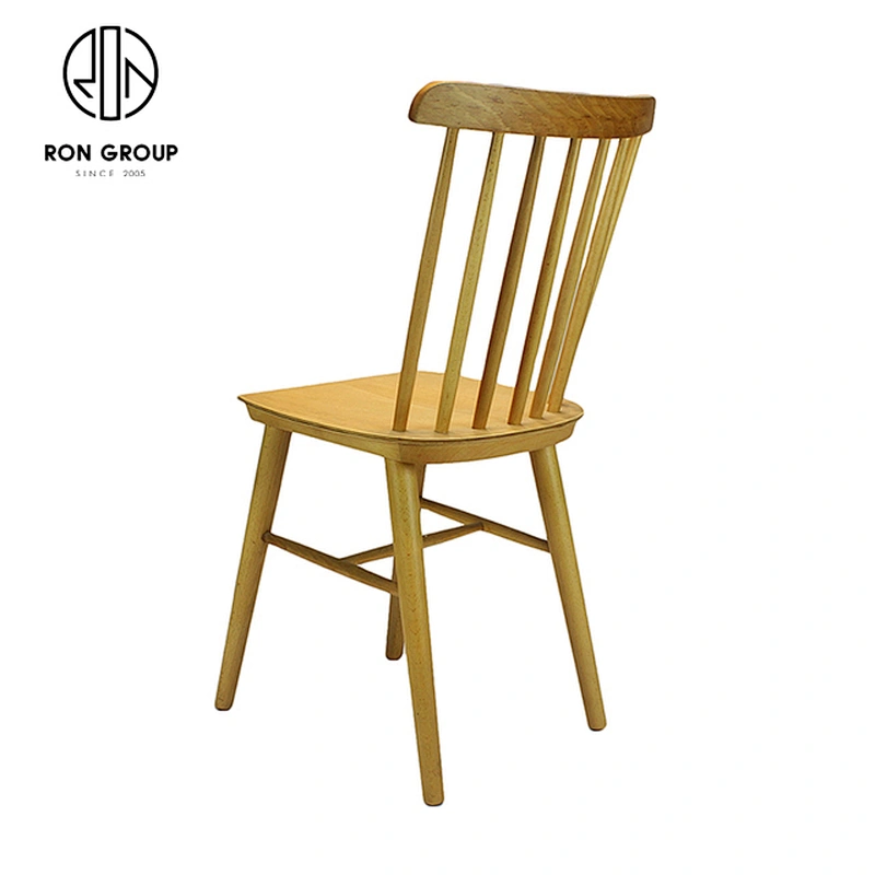 European Style Durable Stackable Beech Veneer Plywood Chair Restaurant Dining