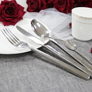 Wholesale Restaurant Stainless Steel Silver Table Set Knife Fork Spoon