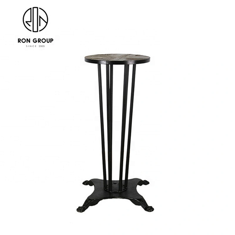 Good Quality Portable Restaurant 80*80*114 High Cast Iron Table