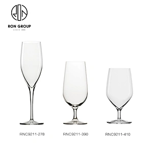 278ML Crystal Flute Champagne Shatterproof Wine Glasses For Coffee Shop