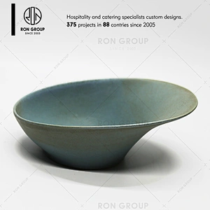 Wholesale Restaurant Ceramic Green Salad Bowl