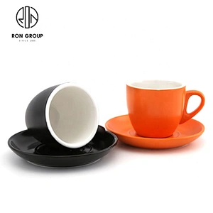 Wholesale Custom 220ml Coffee Cup Ceramic With Saucer