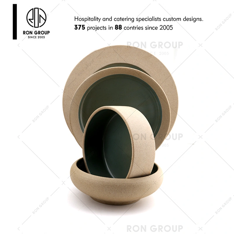 High Quality Eco friendly Portable Restaurant Ceramic Dining Plate