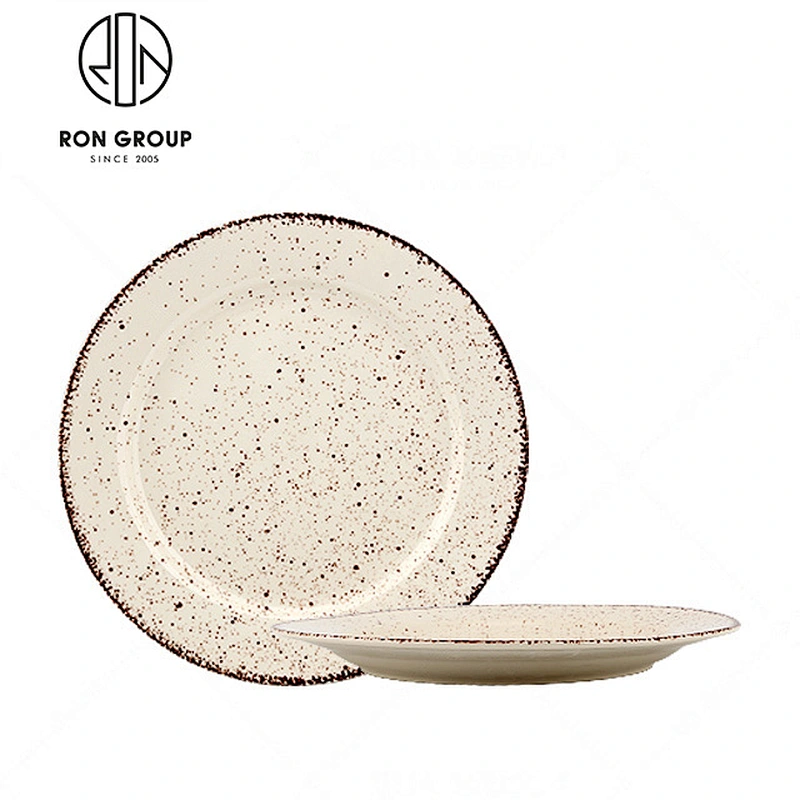 9 Inch Restaurant White Square Ceramic Dinner Plates