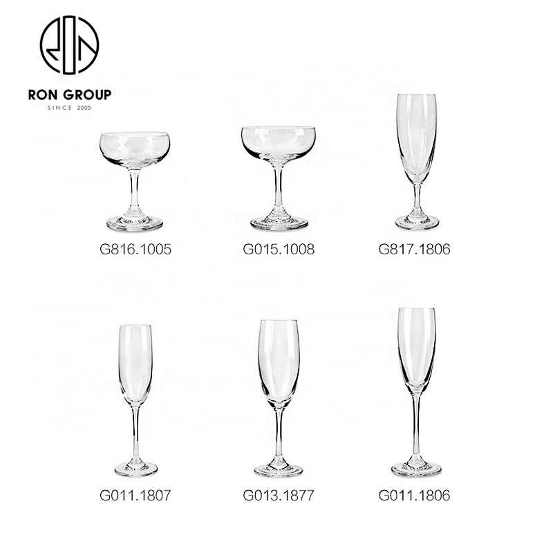 Wholesale Lead Free 220ml Clear Glass Cup Free Cocktail Glass