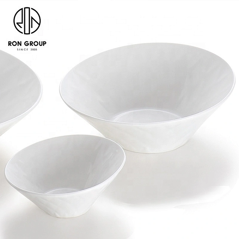 Factory Direct Sales Upscale Ceramic Customized White Buffet Bowl