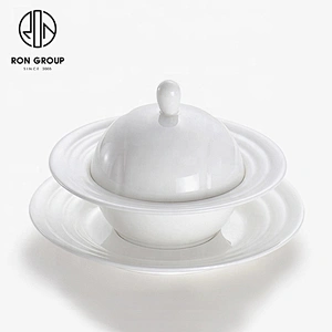 Guangdong Factory China Wholesale Ceramic Soup Bowl With Lid