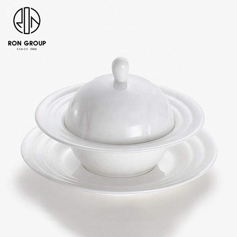 Guangdong Factory China Wholesale Ceramic Soup Bowl With Lid