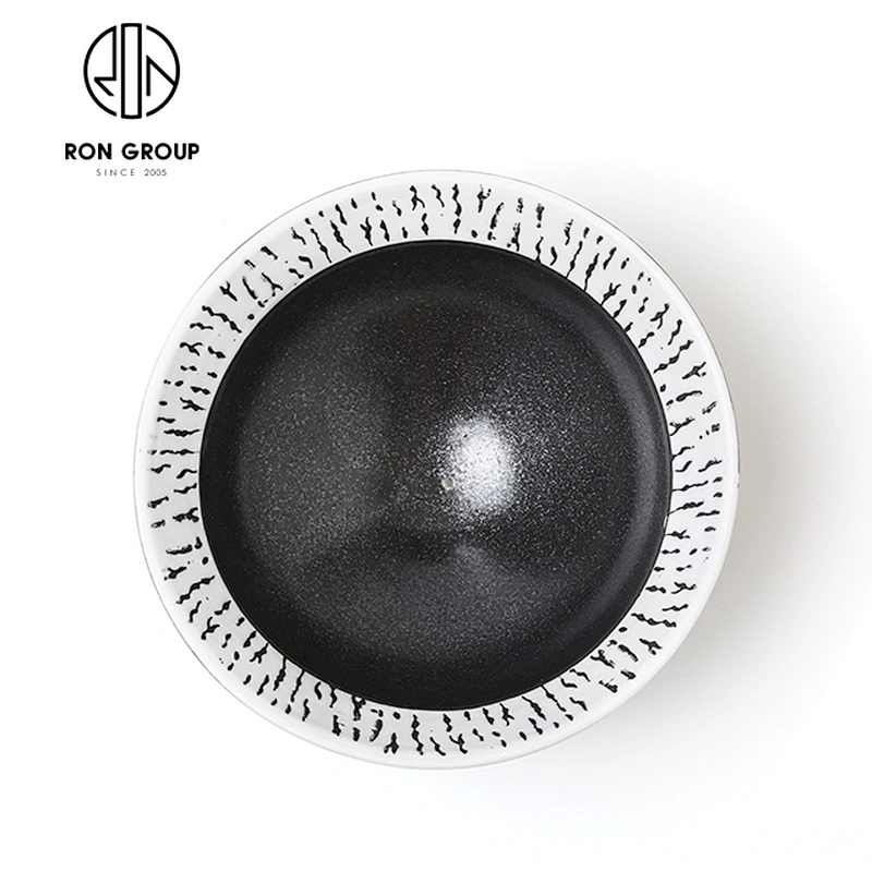 New Design Ceramic Soup Rice Food Bowl 5'' Noodle Round Bowl For Restaurant