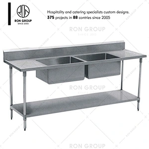 Restaurant storage rack 4 tiers kitchen stainless steel wall shelves