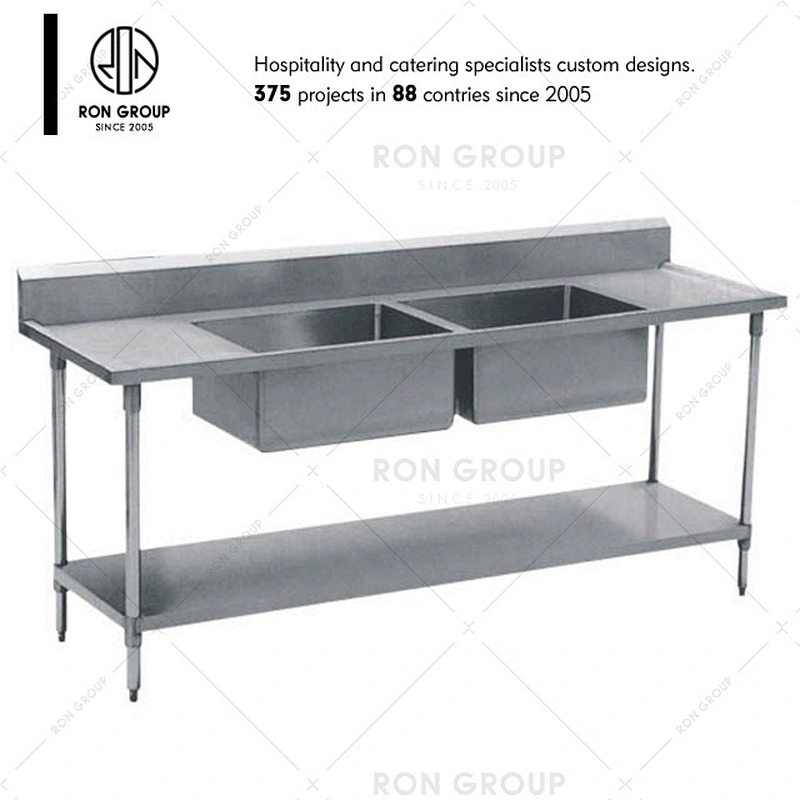Restaurant storage rack 4 tiers kitchen stainless steel wall shelves