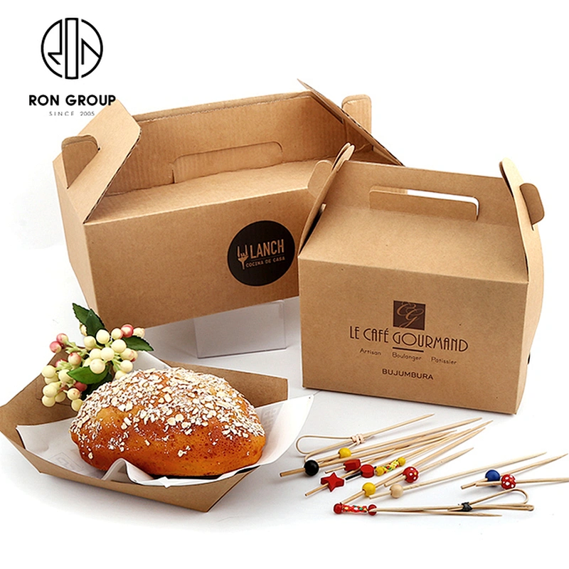 Wholesale Custom Logo Restaurant Food Containers Coffee Shop Cookie Cake Containers