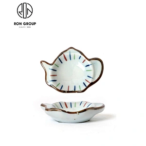 restaurant supplier Irregular shape dish ceramic salad plate