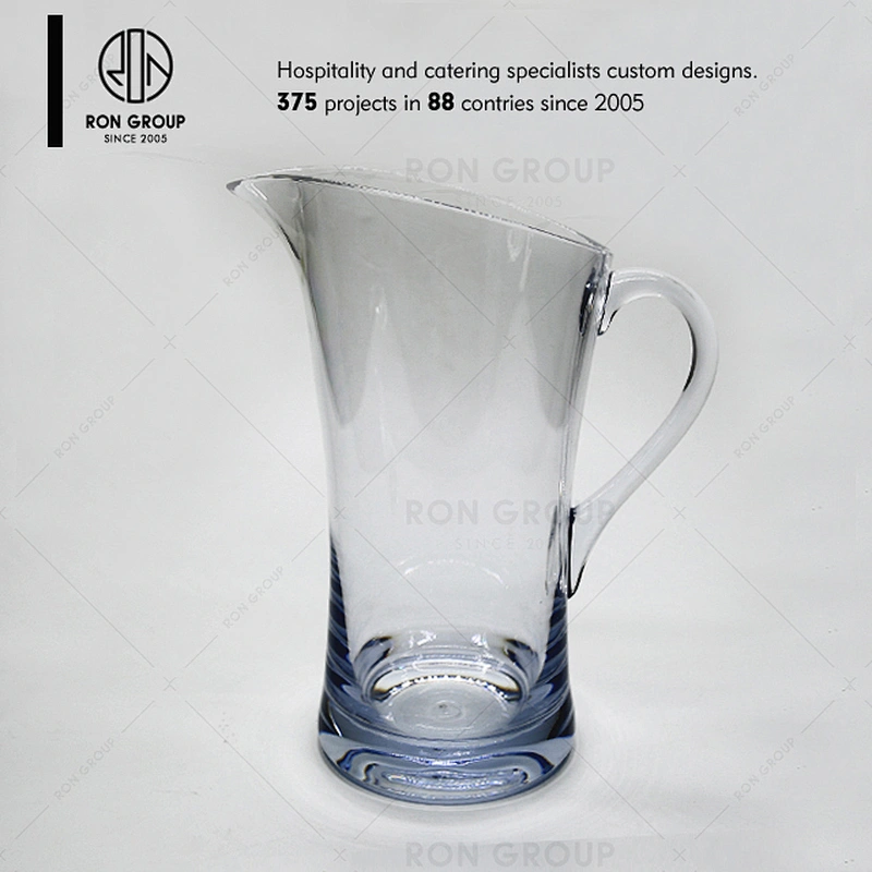 Restaurant hotel heat resistant 1.8L plastic water pitcher with handle