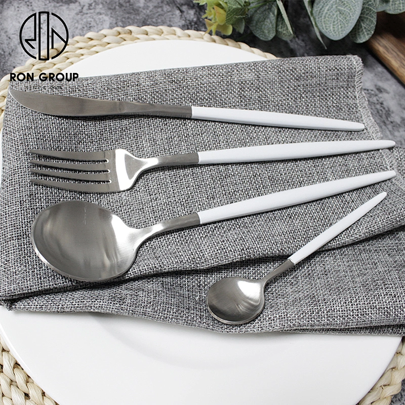 Wholesale Party Use Metal Flatware Royal Wedding Stainless Steel Cutlery Set