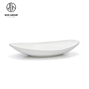 Wholesale Custom Restaurant Serving Dishes Oval Long Dinner Plate