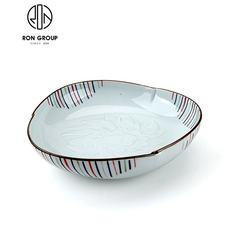 Japanese hexagonal high bowl hand-painted ceramic bowl