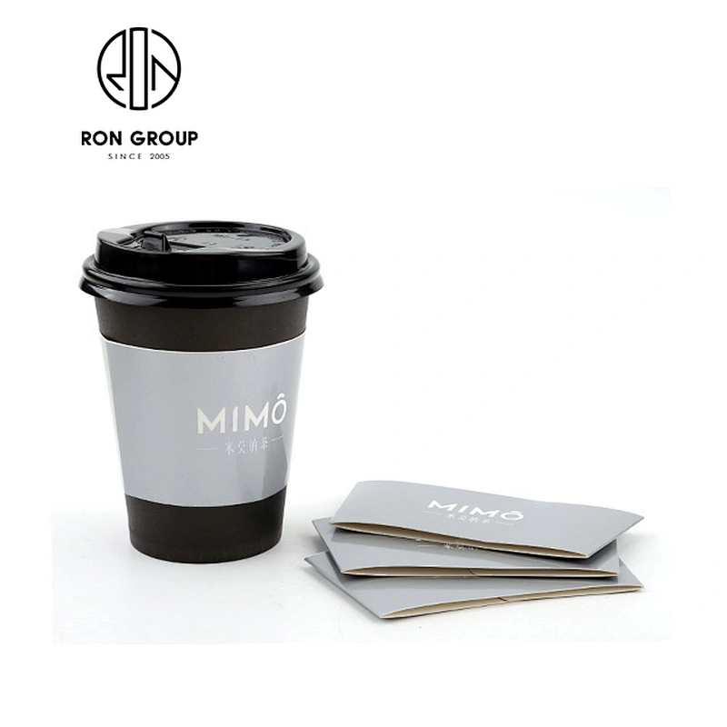Wholesale Hotel Restaurant Black And White Paper Cup Plastic Lids